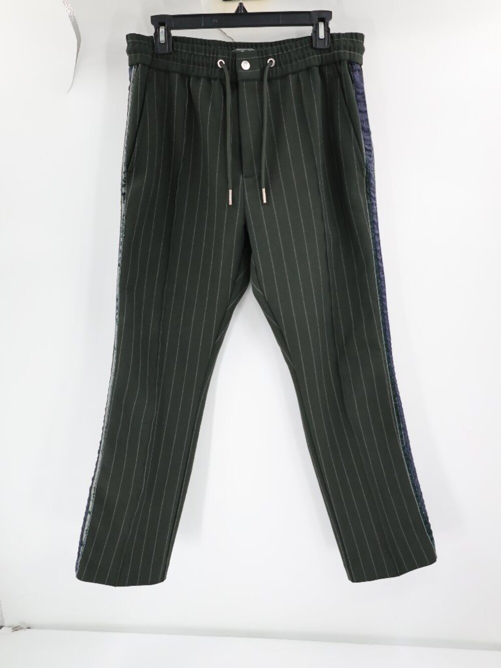 Kith Barrow Pants Mens Medium L28 Striped Winter Classics 23 Drawstring Mid Rise